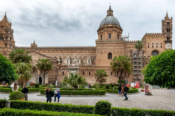 Palermo Italien Mai 2023 Die Kathedrale Von Palermo Ist Die Stockbild