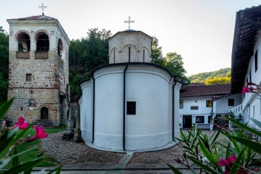 Sırbistan 'daki Saint Roman, Cunis manastırı. Sırbistan 'daki en eski Ortodoks Hıristiyan manastırlarından biri 9. yüzyıldan kalma..