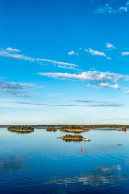 Adaları Stockholm adalar manzarasına. İsveç. Su manzara
