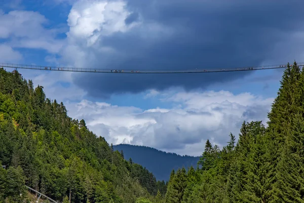 Ehrenberg Suspension Bridge Highline 179 Tyrol Áustria — Fotografia de Stock