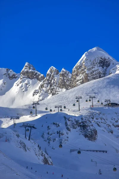 Obertauern Síközpont Osztrák Alpokban — Stock Fotó