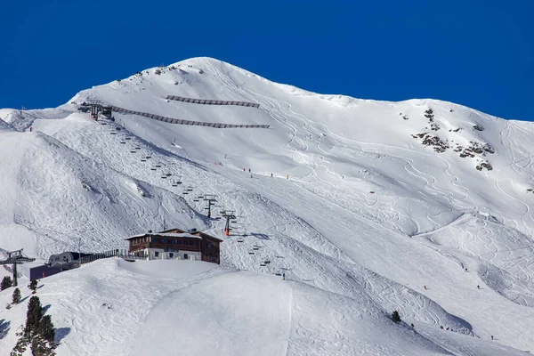 Obertauern Síközpont Osztrák Alpokban — Stock Fotó