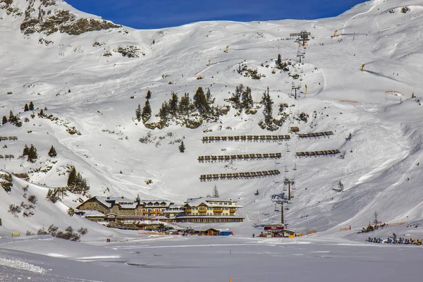 Winterhuizen Skigebied Obertauern Oostenrijkse Alpen — Stockfoto