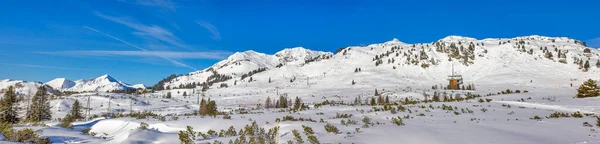 Skigebied Obertauern Oostenrijkse Alpen Panorama — Stockfoto