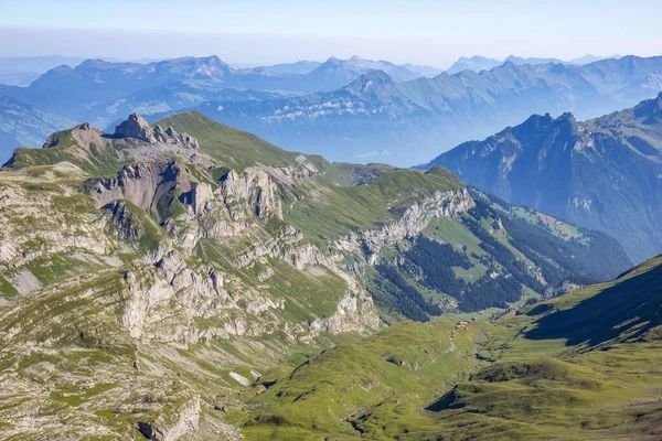 Прекрасні Краєвиди Вершини Шліторна Швейцарські Альпи — стокове фото