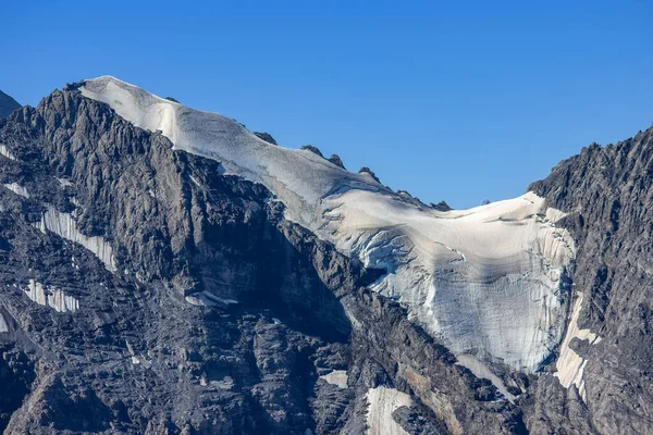 View Jungfrau Swiss Alps Glacier Schlithorn Mountain — Foto de Stock