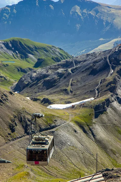 Vista Gran Góndola Los Alpes Suizos Verano — Foto de Stock