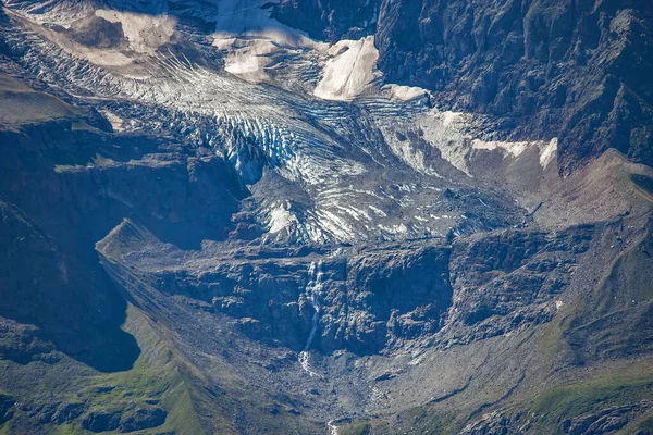 Άποψη Του Jungfrau Ελβετικές Άλπεις Και Παγετώνας Από Schlithorn Βουνό — Φωτογραφία Αρχείου