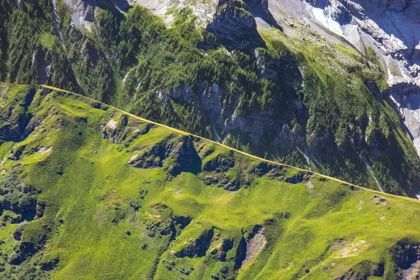 Utsikt Över Jungfrau Schweiziska Alperna Och Glaciären — Stockfoto