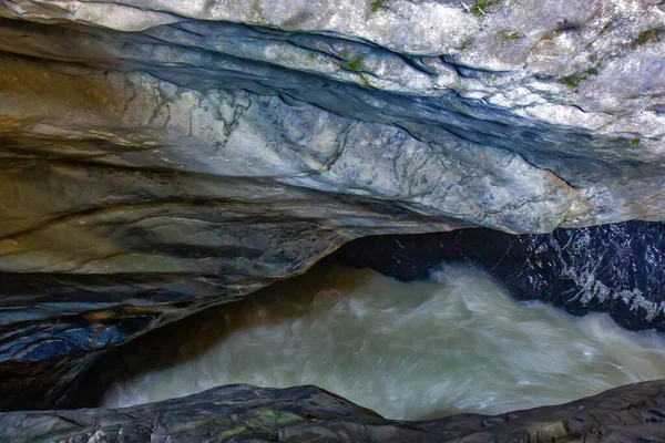 Cataratas Trummelbach Lauterbrunnen Suíça Maiores Quedas Água Subterrâneas Europa — Fotografia de Stock