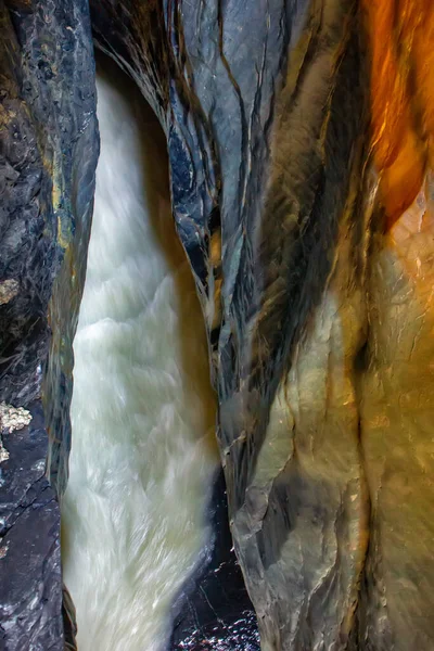 Wodospad Trummelbach Lauterbrunnen Szwajcaria Największe Europie Wodospady Podziemne — Zdjęcie stockowe