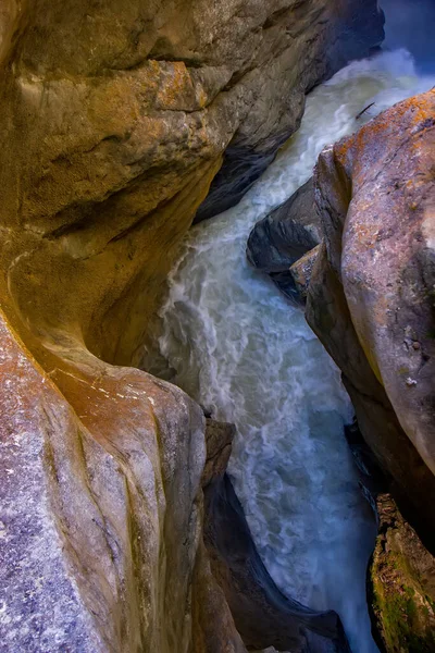Trummelbach Falls Lauterbrunnen Schweiz Europas Största Underjordiska Vattenfall — Stockfoto