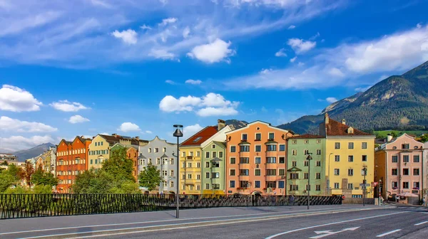 View Colorful Buildings Innsbruck Austria — Stock Photo, Image