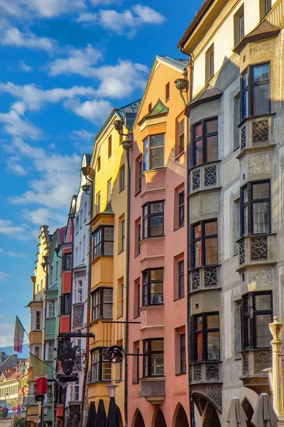 Vue Des Bâtiments Colorés Innsbruck Autriche — Photo