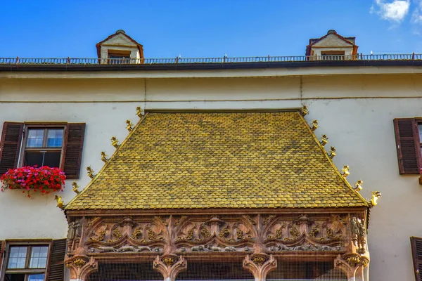 Blick Auf Das Berühmte Goldene Dach Innsbruck Österreich — Stockfoto