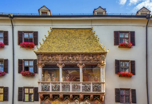 Utsikt Över Det Berömda Gyllene Taket Innsbruck Österrike — Stockfoto