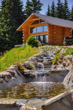 Sırbistan 'daki dağda çağlayan akışı - Kopaonik