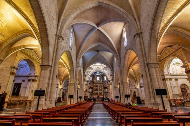 İspanya Valencia 'daki Esglesia de Sant Agust Kilisesi..