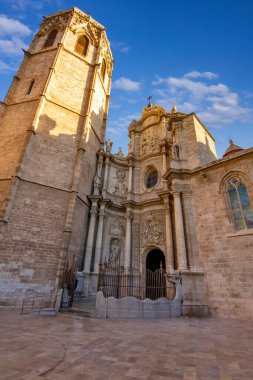 Valencia Katedrali 'nin Dış Manzarası, İspanya