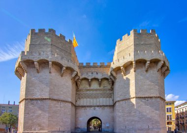 Valencia, İspanya 'daki Serranos Kuleleri