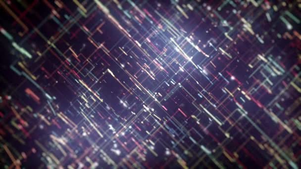 Abstract Digital Data Technology Background Animation Abstract High Technology Wallery — Αρχείο Βίντεο