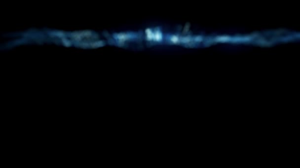 Абстрактні Світлові Струни Течуть Інтро Фон Анімація Абстрактних Технологій Повільного — стокове відео