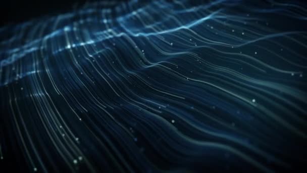 Abstract Swirling Flowing Lines Background Animation Abstract Wallpaper Technology Background — Αρχείο Βίντεο