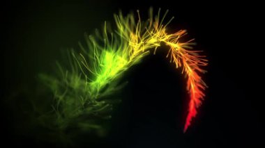 Soyut Yavaş Mo Akışkan Parçacıklar Soyut bir yavaş çekim akışkan parçacıkların 4k animasyonu Işık patlaması ile arkaplan grafik tasarımı girişi