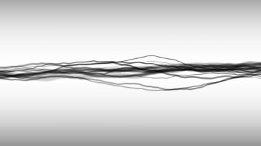 Bulanık odaklı soyut bir fraktal dijital ağ arkaplanının soyut Dijital Ağ Şekli Fx Arkaplan / 4k animasyonu