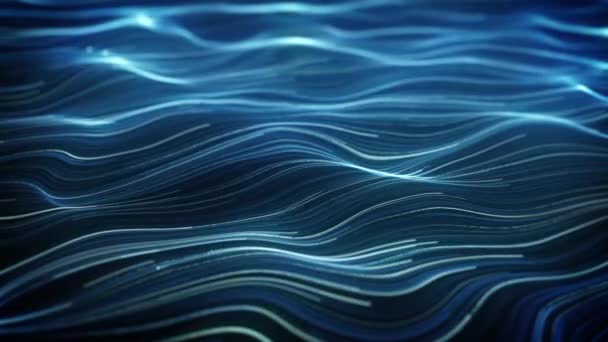 Abstract Swirling Flowing Lines Animação Fundo Fundo Tecnologia Papel Parede — Vídeo de Stock