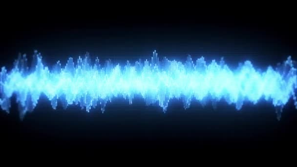 Digitális Audio Spektrum Grafikus Kiegyenlítő Háttér Hurok Animáció Absztrakt Háttér — Stock videók