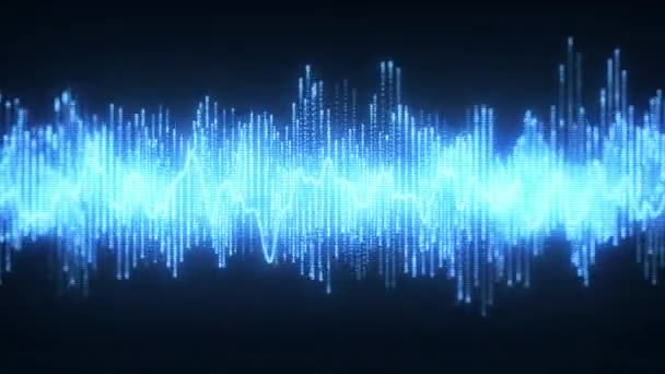 Vj环带噪声平面设计均衡器的抽象背景数字音频频谱图形均衡器背环 4K动画 — 图库视频影像
