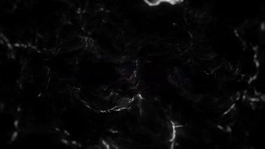 Siyah Su Akan Doku Animasyon Döngüsü / 4k Soyut bir siyah su akış dokusu arkaplan akışkan yağ likit desenli dikişsiz döngü