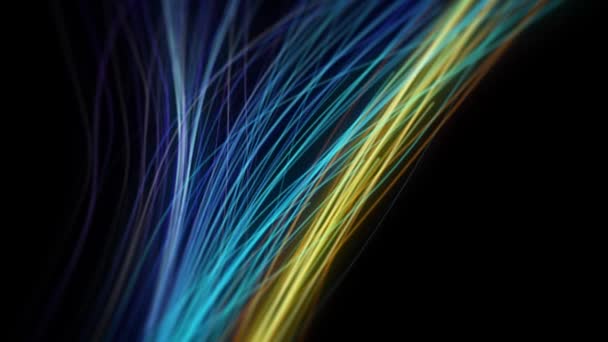 Abstract Glowing Light Strings Background Animation Abstract Wallpaper Background Glowing — Wideo stockowe