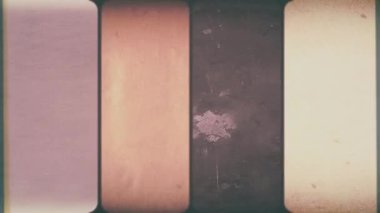 Vintage Split Screen Grunge VHS Film Gürültülü ve tahıl efektli eski film dokularının bölünmüş bir ekran dokusu / 4k animasyonu