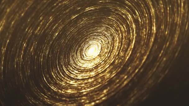 Abstract Gold Circle Particles Animation Abstract Wallpaper Background Bursting Gold — Wideo stockowe