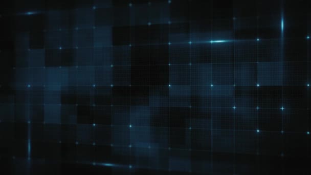 Abstract Digital Data Technology Grid Animazione Background Sfondo Astratto Con — Video Stock