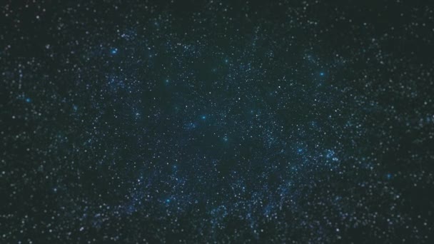 缓慢进入空间运动图解 宇宙背景的4K动画 有薄星闪烁和缓慢进入空间运动 — 图库视频影像