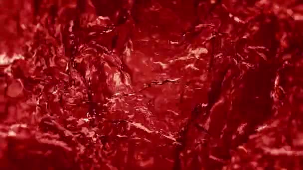 Red Blood Wine Streaming Vzory Textura Smyčka Animace Abstraktní Červené — Stock video