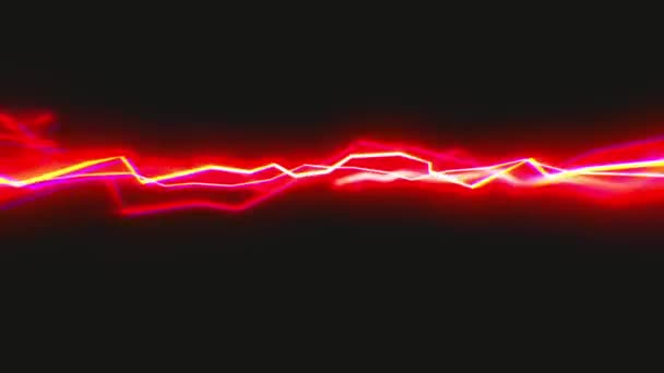 Electric Thunder Strikes Akcja Kinetyczna Animacja Dynamicznego Kinetycznego Zniekształconego Grzmotu — Wideo stockowe