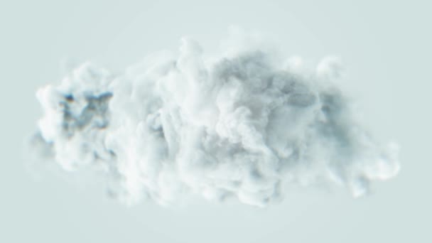 Smoke Cloud Coming Forward Achtergrond Motion Graphics Van Een Rookwolk — Stockvideo