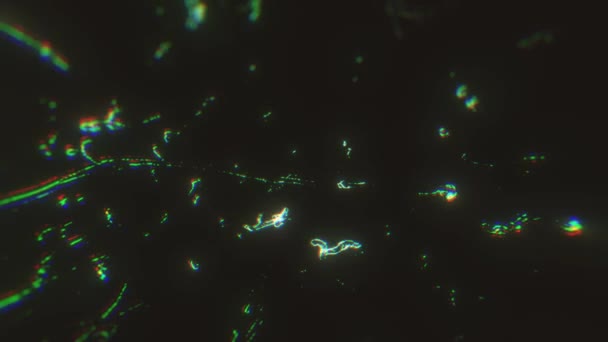 Covid Coronavirus Outbreak Microscope View Hintergrund Animation Eines Abstrakten Wissenschaftsmikroskops — Stockvideo