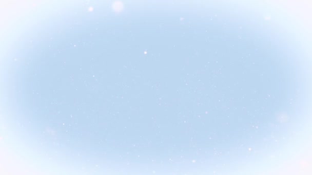 Vánoční Zima Padajícím Bílým Sněhem Pozadí Animace Abstraktní Zimní Pozadí — Stock video