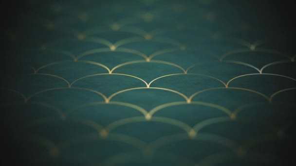 Design Gold Art Deco Background Animation Animation Abstract Art Deco — Stock Video