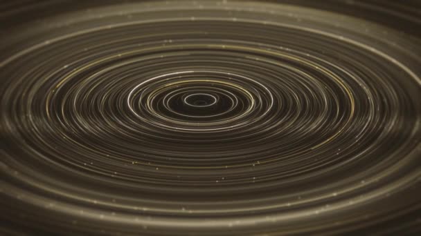 Anéis Círculo Dourado Fundo Animação Fundo Abstrato Com Anéis Circulares Videoclipe