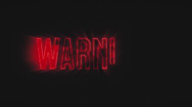 Uyarı İşareti Reveal Fx Giriş / Animasyon uyarı işareti arkaplanı duman ve ışıltı efektiyle