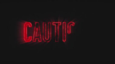 Uyarı İşareti Reveal Fx Giriş / Animasyon uyarı işareti arkaplanı duman ve ışıltı efektiyle