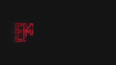 Uyarı İşareti Reveal Fx Giriş / Animasyon uyarı işareti arkaplanı duman ve ışıltı efektiyle