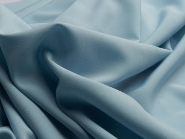 Güzel mavi kumaş katları