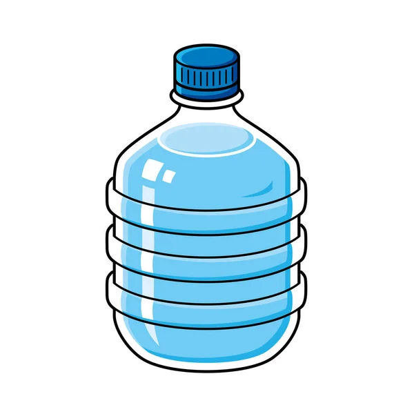 Велика Пляшка Води Ізольована — стоковий вектор